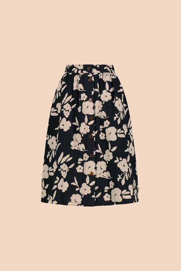 Kaiko Button Skirt, Windflower