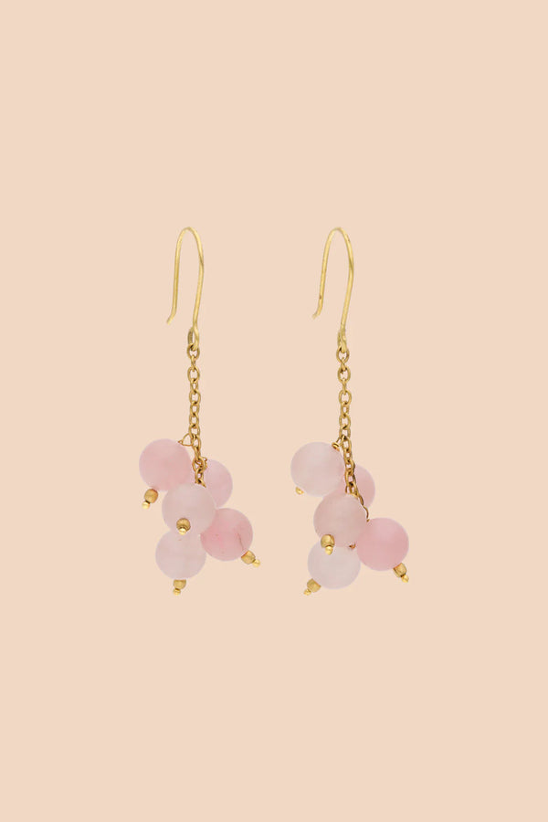 Kaiko Anamika Earrings, Light Pink