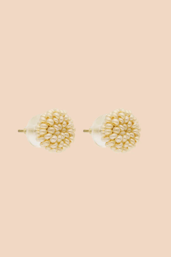 Kaiko Gemma Earrings, Pearl