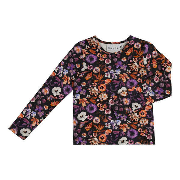 Nakoa Basic Print Shirt, Violettes