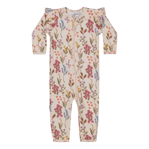 Metsola PERFECT DAY RIB FRILLA PLAYSUIT