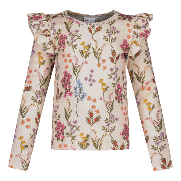 Metsola PERFECT DAY RIB FRILLA SHIRT LS
