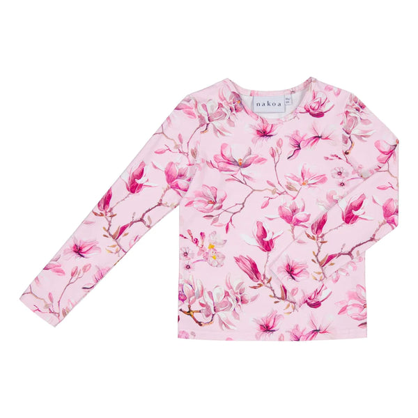 Nakoa Basic Print Shirt Ballet of blossoms