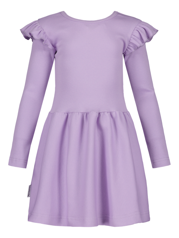 Metsola RIB FRILLA DRESS LS, LILY