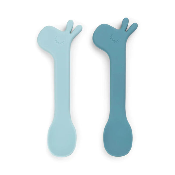 Done by deer Silicone spoon set 2kpl, Blue