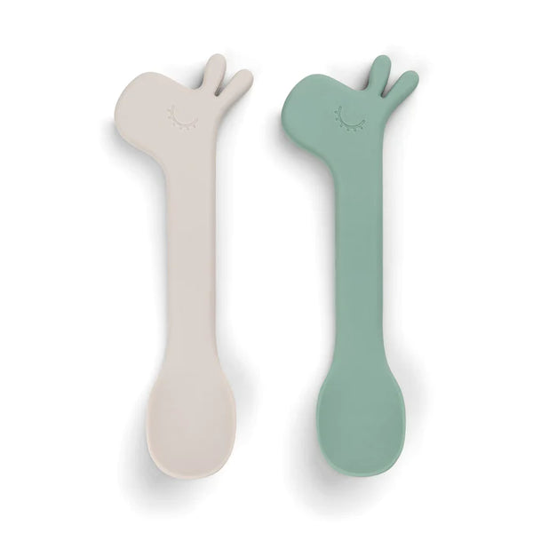 Done by deer Silicone spoon set 2kpl, Green