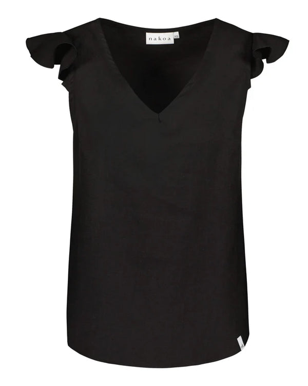 Nakoa Sofia Top, Black