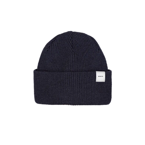 Makia Merino Thin Cap Dark navy