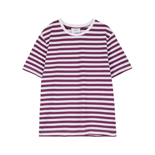 Makia Verkstad T-Shirt Plum/White naiset