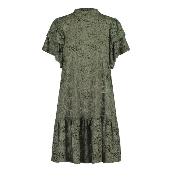 Metsola FRILL LACE DRESS GREENERY