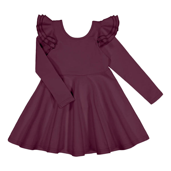 GUGGUU Florette Dress, Deep violet