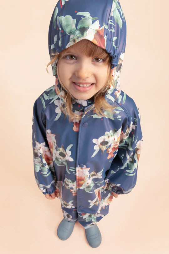 Kaiko Rain Jacket, Blue Blossom