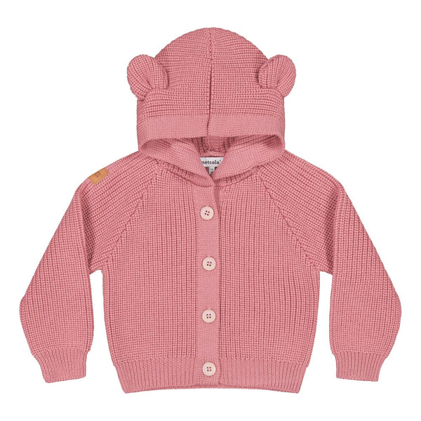 Metsola Bear Knit -Merinovillaneuletakki | Rosy