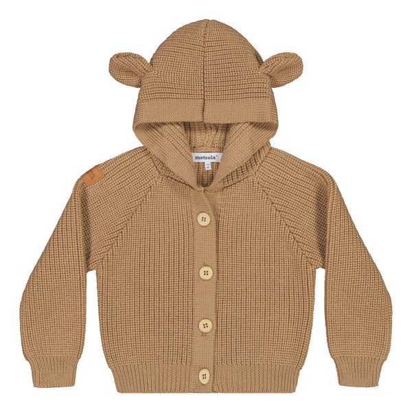 Metsola Bear Knit -Merinovillaneuletakki | woody