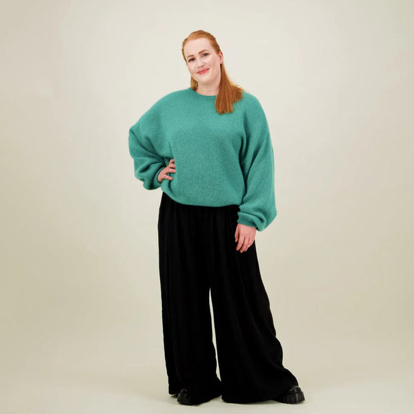Metsola Mohair Sweater -Neulepaita | Wasabi