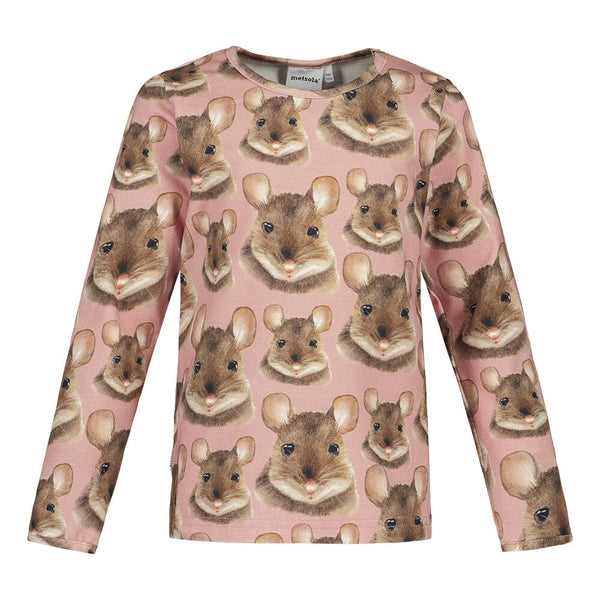 Metsola MOUSE SHIRT LS ROSE