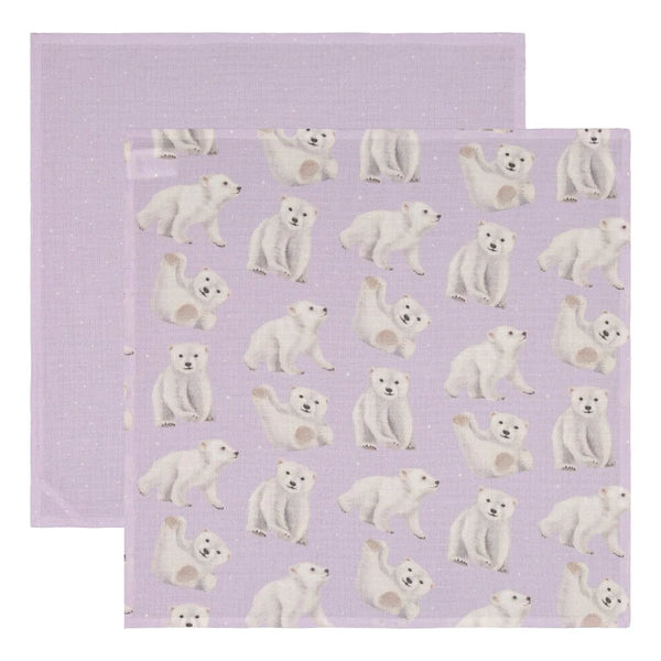 Metsola MUSLIN CLOTH DOUBLE PACK ICY LILAC
