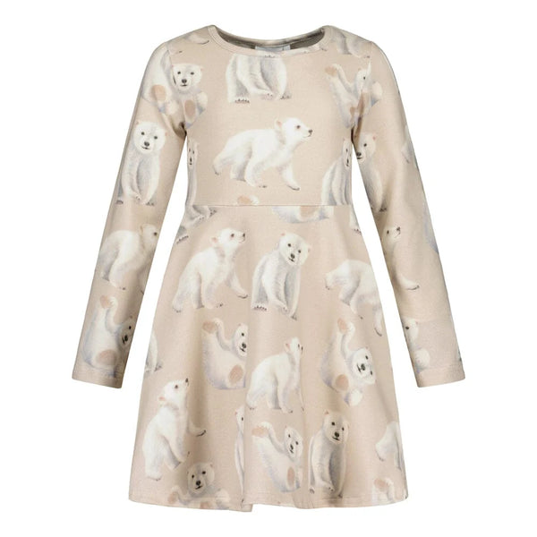 Metsola POLAR BEARS DRESS LS SAND