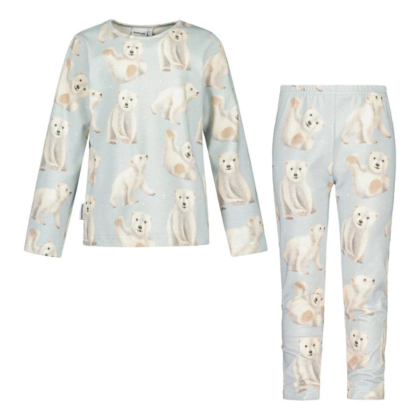 Metsola Polar bears pyjama set Icy blue