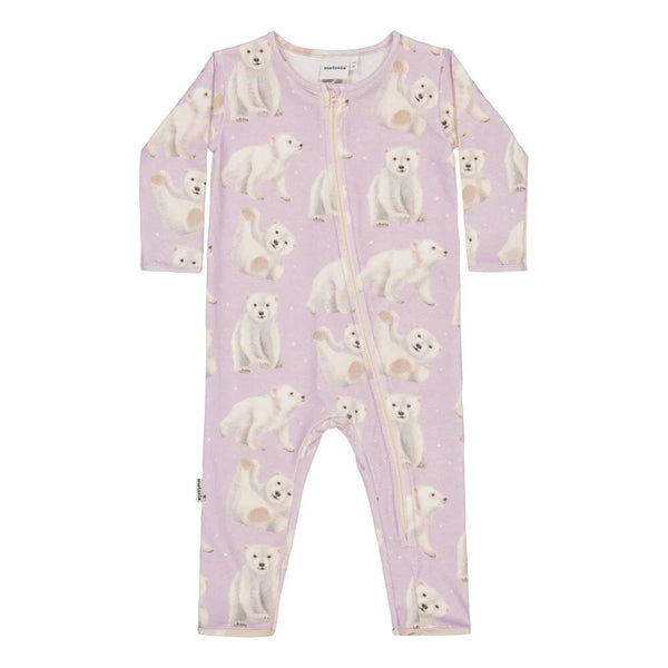 Metsola Polar Bears nightsuit Icy lilac