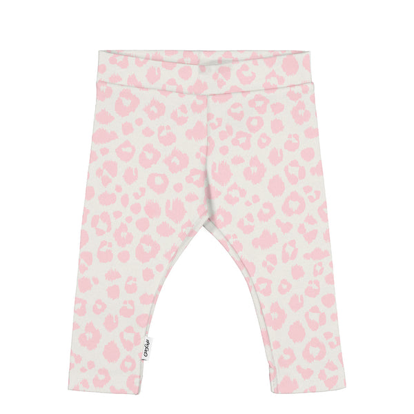 GUGGUU Baby print leggings Pink leo