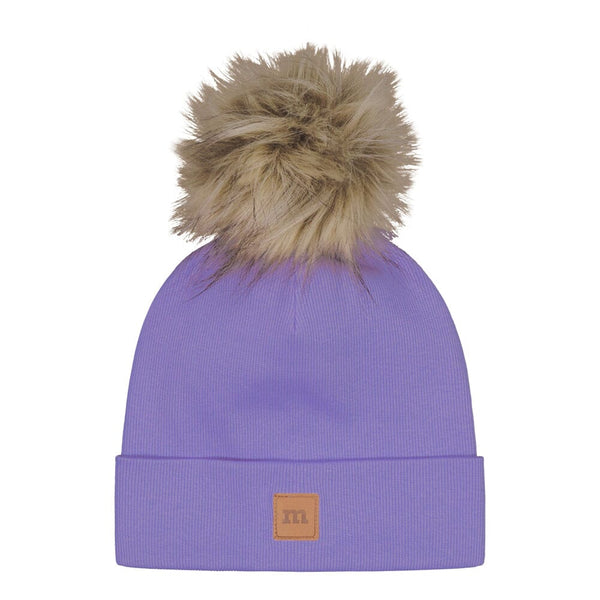 Metsola RIB BEANIE WITH FUR POM | WILDY