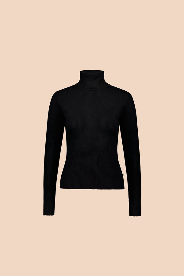 Kaiko Rib Rollneck, Black