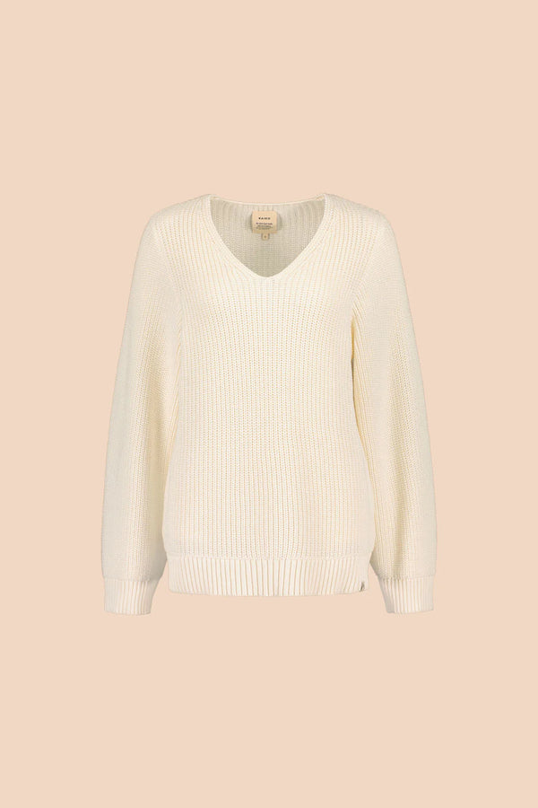 Kaiko V-neck jumper, Offwhite