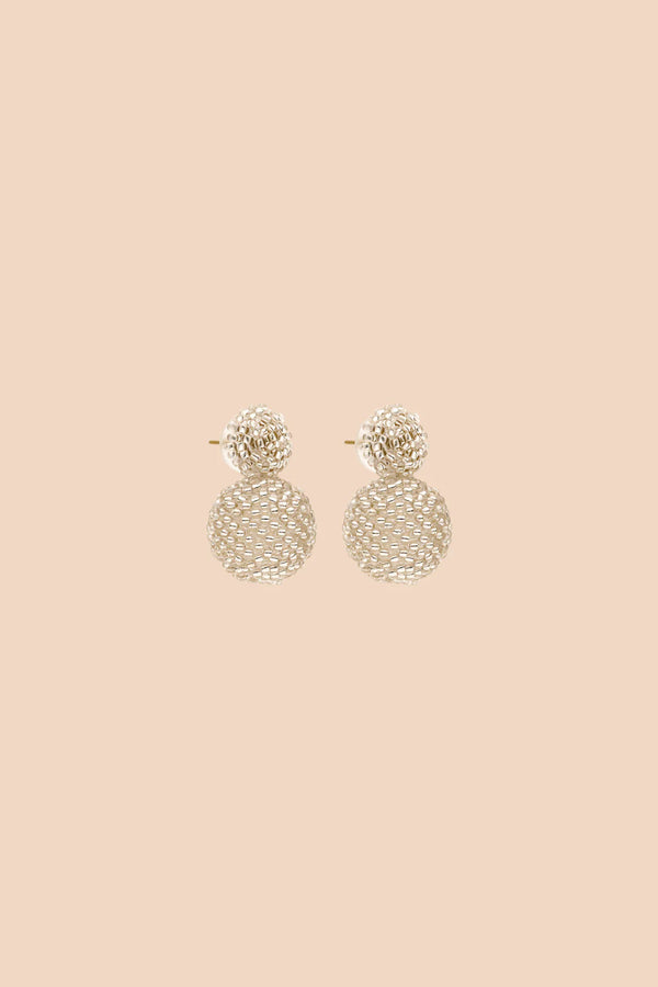 Kaiko Zaida Earrings, Silver