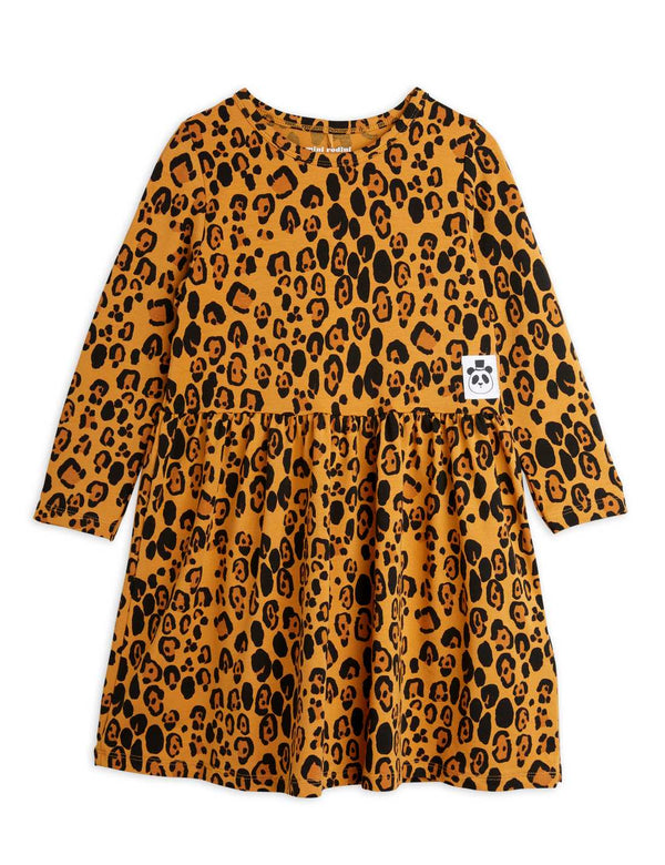 Mini Rodini basic leopard ls dress