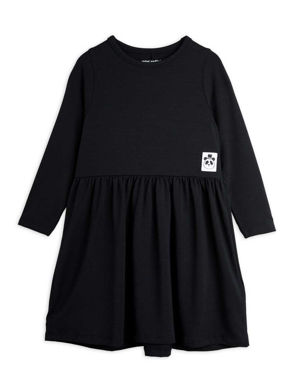 Mini Rodini basic black ls dress