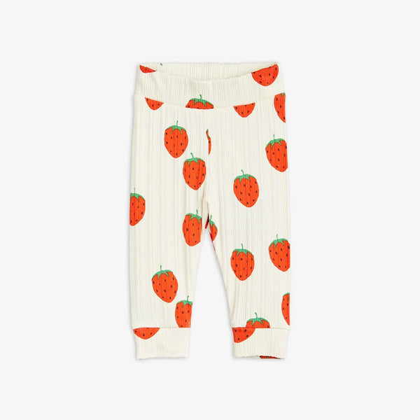 Mini Rodini Strawberries aop nb leggings