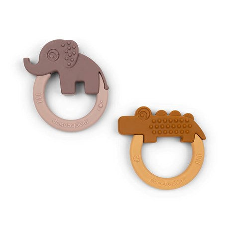 Done by deer Silicone teether 2-pack